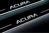 LED door sill plates Acura TLX II 2020+ stainless steel with Acura logo