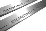 LED door sill plates Dodge Durango III 2011+ stainless steel with Durango R/T logo