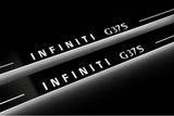 Infiniti G Coupe V36 Stainless Steel LED Door Sills – Infiniti G37S Logo