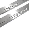 Illuminated LED Door Sill Tread Plates Toyota Tundra III 2014-2021 With TRD pro Logo Toyota Led Door Sills opdesign