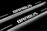 stainless steel door sill plates for Mercedes C W205 2014+ with Brabus logo