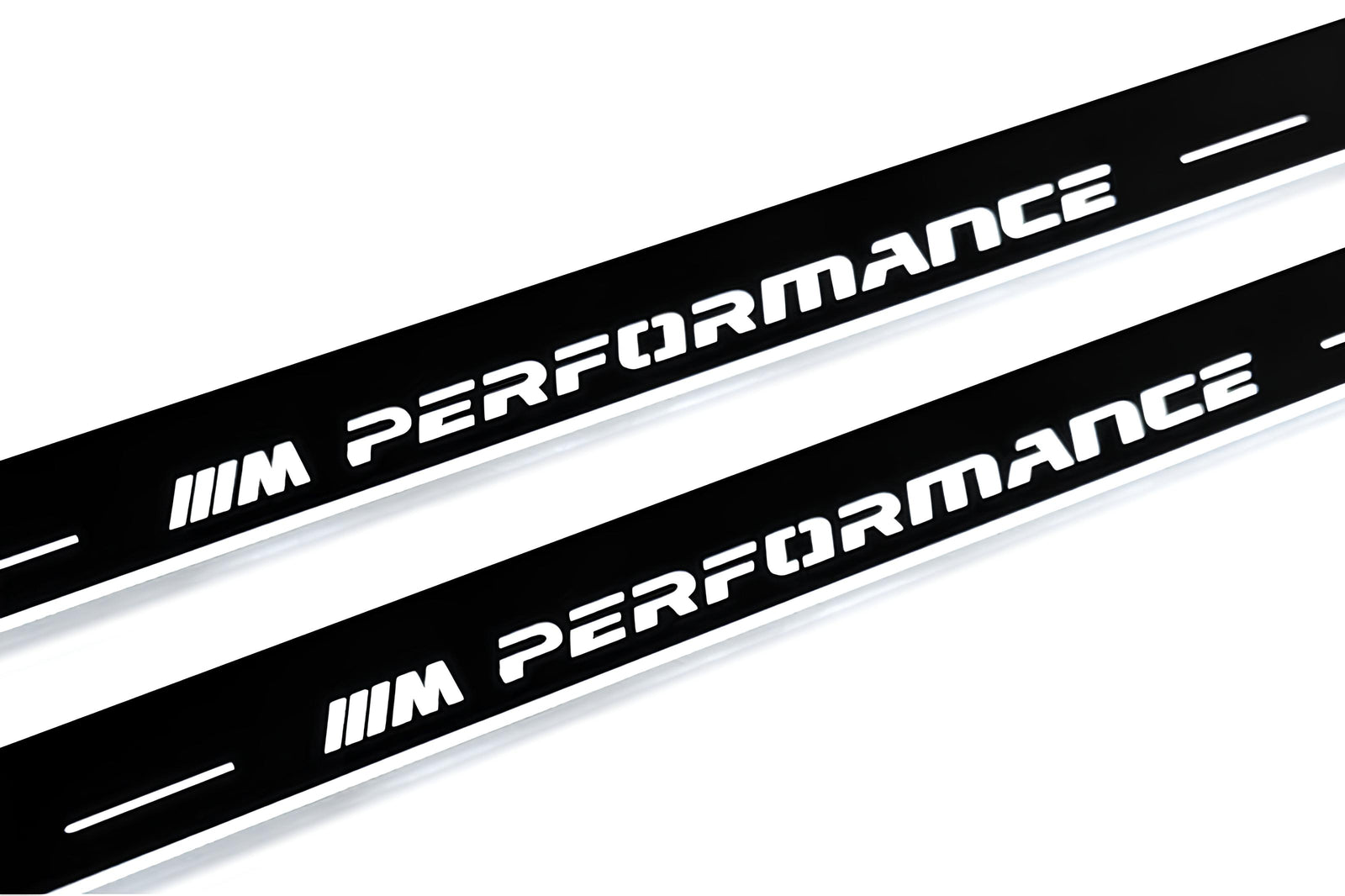 BMW 7 E38 E38 1994+ stainless steel LED door sill plates with M Performance logo