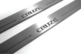 LED door sill plates stainless steel Chevrolet Cruze I 2008+ with Cruze logo