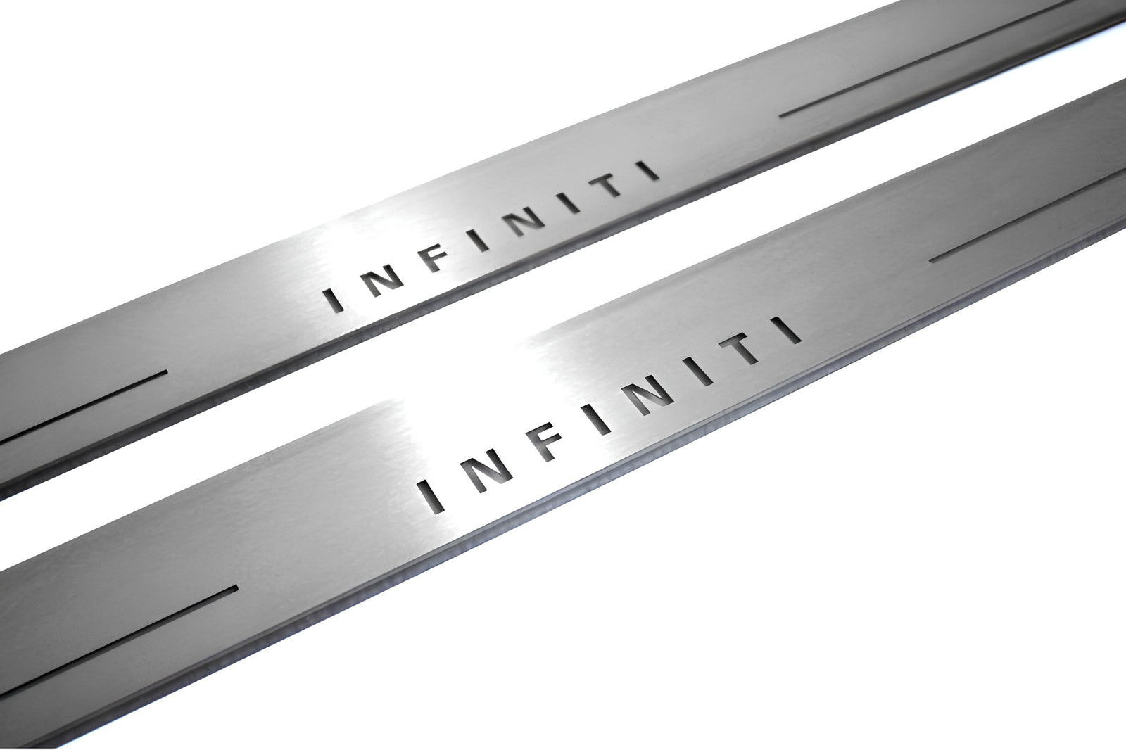 LED door sill plates Infiniti G 4D 2007+ stainless steel with Infiniti logo