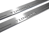 LED door sill plates for Toyota Tundra IV XK80 2022+ with Tundra logo