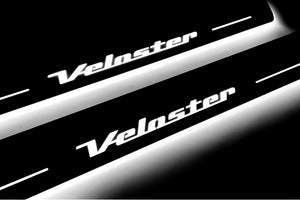 Illuminated LED Door Sill Tread Plates Hyundai Veloster I 2011-2017 With Veloster Logo Hyundai Led Door Sills opdesign