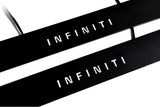 Infiniti QX70 (FX) 2008+ illuminated door sill protectors with Infiniti logo