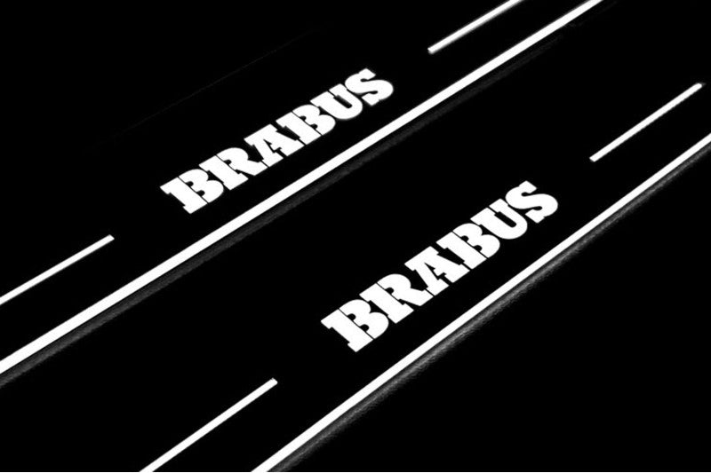 Mercedes-Benz E W213 2016+ Stainless Steel LED Door Sills – Brabus