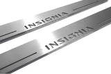 stainless steel LED door sill plates with Vauxhall Insignia I 2008+ with Insignia logo