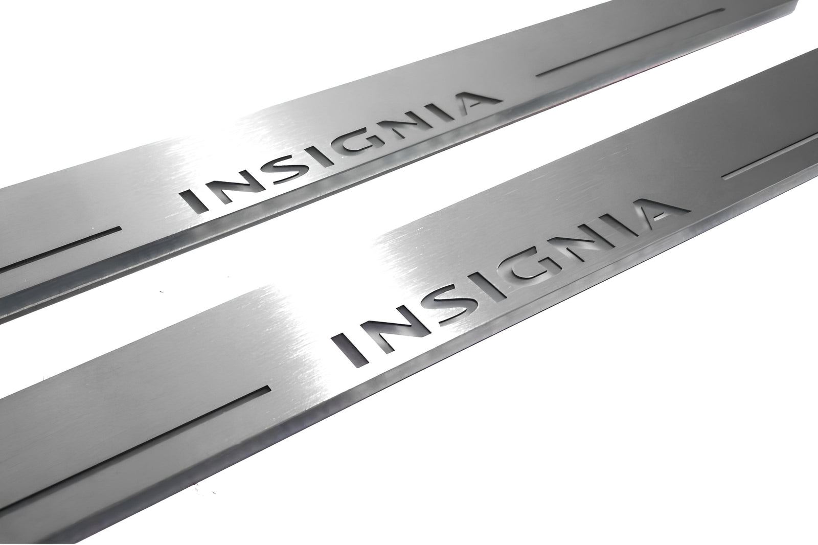 stainless steel LED door sill plates with Vauxhall Insignia I 2008+ with Insignia logo