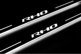 illuminated door sill protectors for RAM 1500 V 2019+ with RHO logo