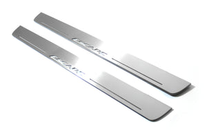 Illuminated LED Door Sill Tread Plates Ford Escape III 2013-2019 With Escape Logo Ford Led Door Sills opdesign