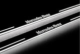 Mercedes V-Class W447 2014+ LED door sill plates stainless steel with Mercedes-Benz logo