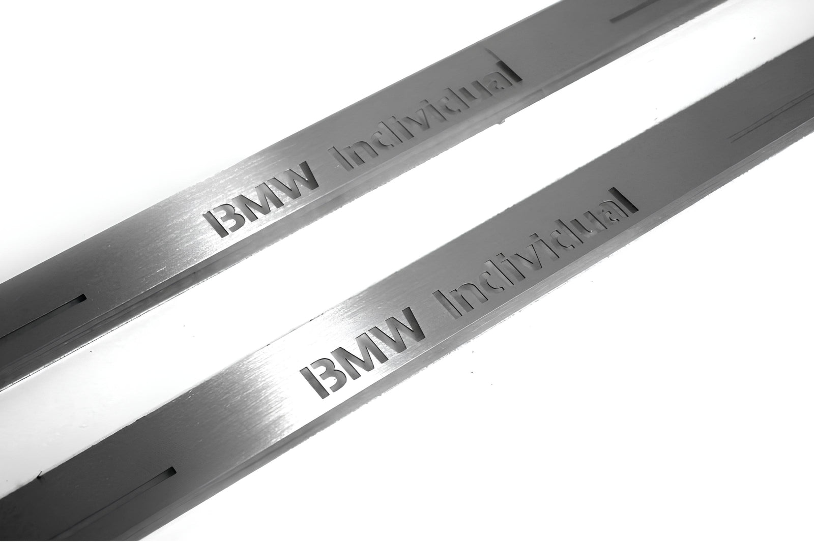 BMW X5 E53 1999+ LED door sill plates with BMW Individual logo