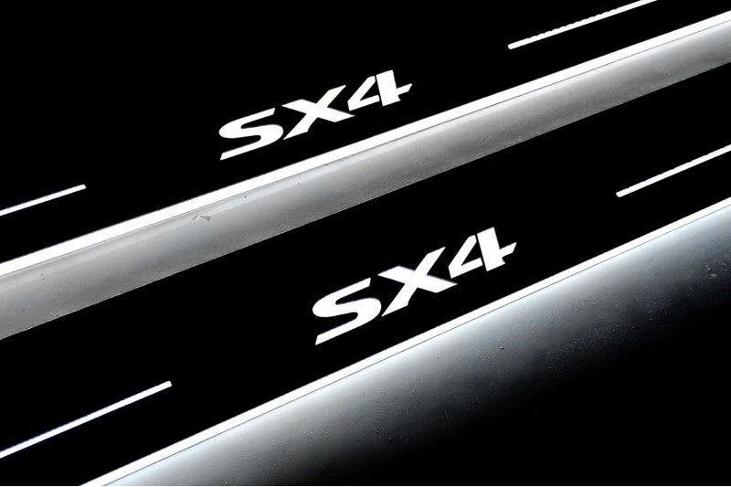 Suzuki SX4 II 2013-2021 Stainless Steel LED Door Sills – SX4 Logo