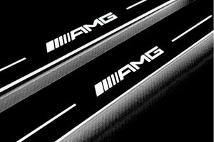 Mercedes G-Class W464 2018+ LED Door Sills Illuminated Scuff AMG Logo Stainless Steel Entry Guards Door Sills opdesign