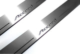 Honda Accord IIX 2008+ LED door sill plates in stainless steel with Accord logo