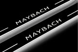 Mercedes V-Class W447 2014+ entry guards in stainless steel with Maybach logo