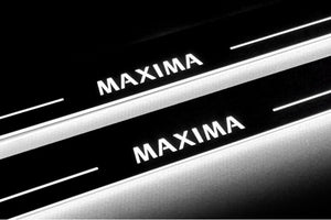 Nissan Maxima VIII A36 Stainless Steel LED Door Sills – Maxima Logo