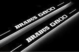 Mercedes G-Class W464 2018+ illuminated entry guards in stainless steel with Brabus G800 logo