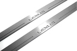 stainless steel LED door sill plates for Lexus ES VI XV60 2012+ with Lexus logo