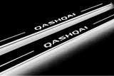 Nissan Qashqai III J12 2021+ entry guards in stainless steel with Qashqai logo