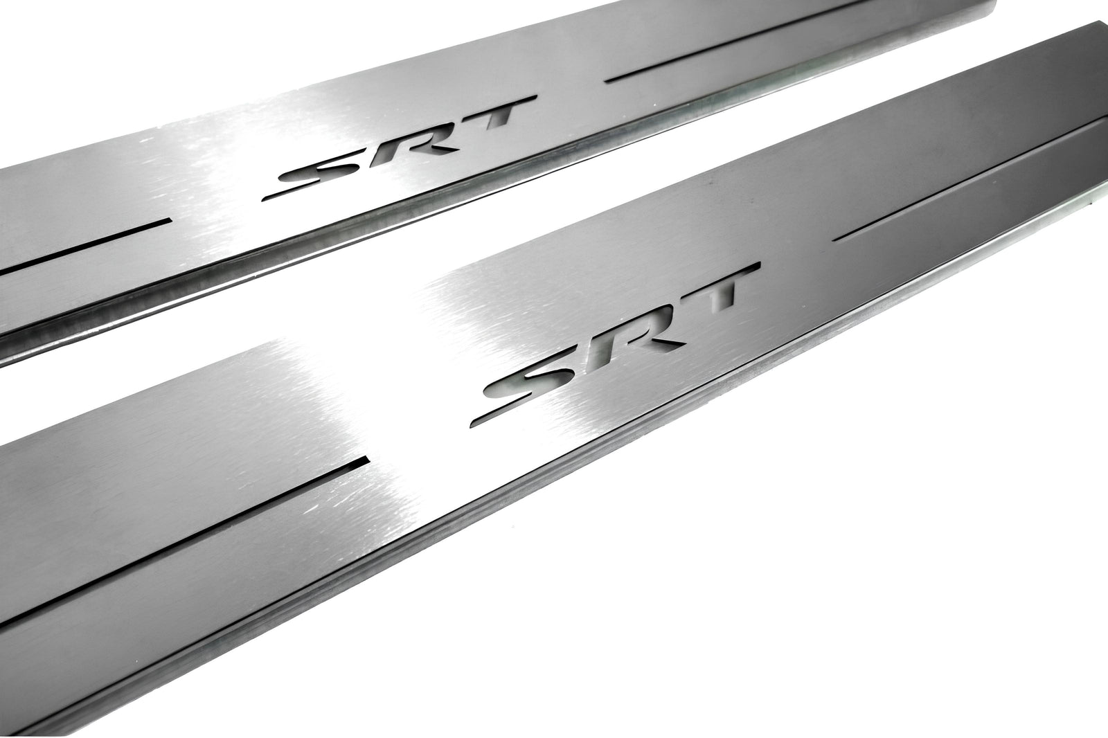 LED door sill plates for Jeep Grand Cherokee IV WK2 2010+ stainless steel with SRT logo