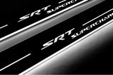 stainless steel door sill plates for Dodge Durango III 2011+ with SRT Supercharged logo