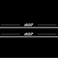 Peugeot 407 2004-2010 Car Sill LED Door Sills Illuminated Scuff 407 Logo Stainless Steel Entry Guards