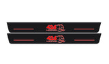 LED door sill plates for Chrysler 300C II LD 2011+ stainless steel with 426 Mopar Hellephant logo