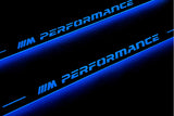 BMW X5 E70 E70 2006+ stainless steel LED door sill plates with M Performance logo