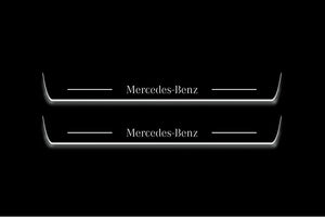 Mercedes G-Class W464 Stainless LED Door Sills – Mercedes-Benz Logo