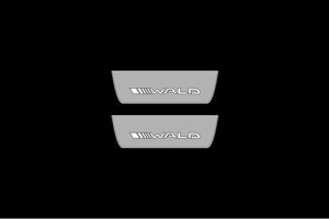 Mercedes G-Class W464 2018+ LED Door Sills Illuminated Scuff Wald Logo Stainless Steel Entry Guards Door Sills Decoin
