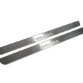Illuminated LED Door Sill Tread Plates Smart Fortwo III 2014+ With Brabus Logo Smart Led Door Sills decoinfabric