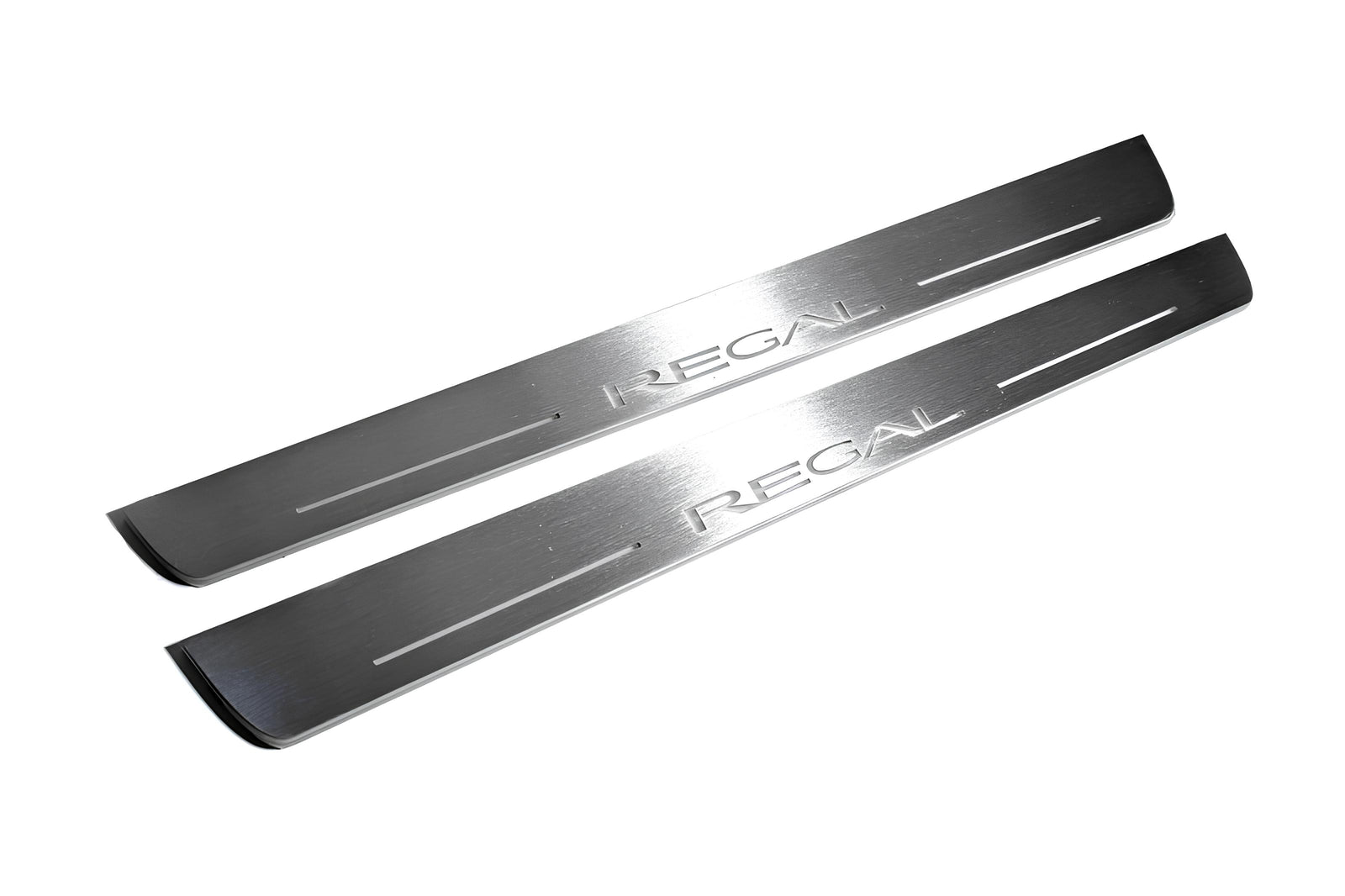 Buick Regal V 2008+ LED door sill plates stainless steel with Regal logo