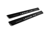 stainless steel door sill plates for Lexus RZ 2022+ with Lexus RZ logo