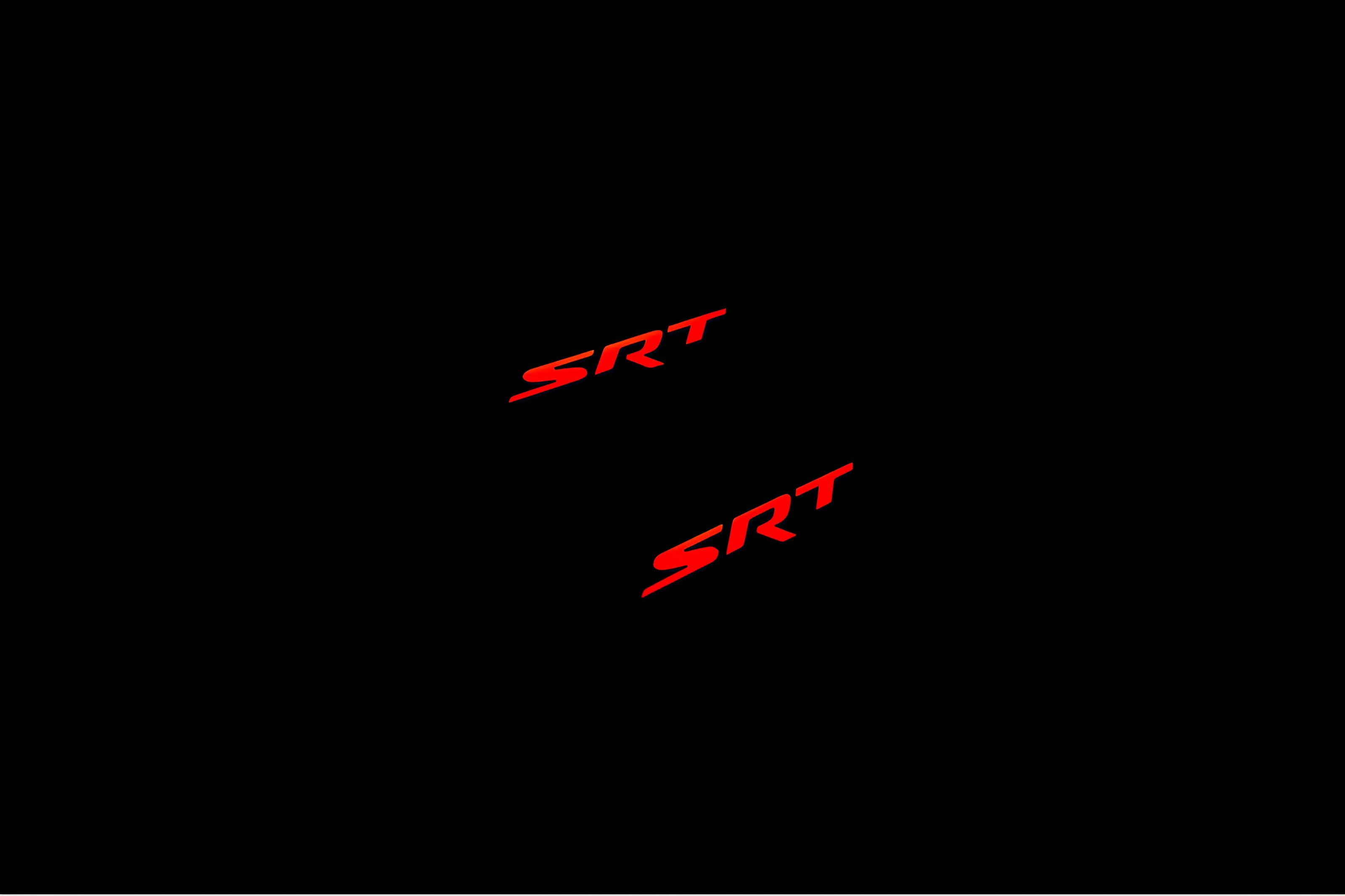 Jeep Grand Cherokee IV 2010-2021 Illuminated Matte Sill Plates with logo SRT Jeep Led Door Sills PRO opdesign