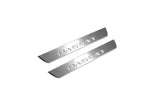 LED door sill plates Volkswagen Passat B8 2015+ stainless steel with Passat logo
