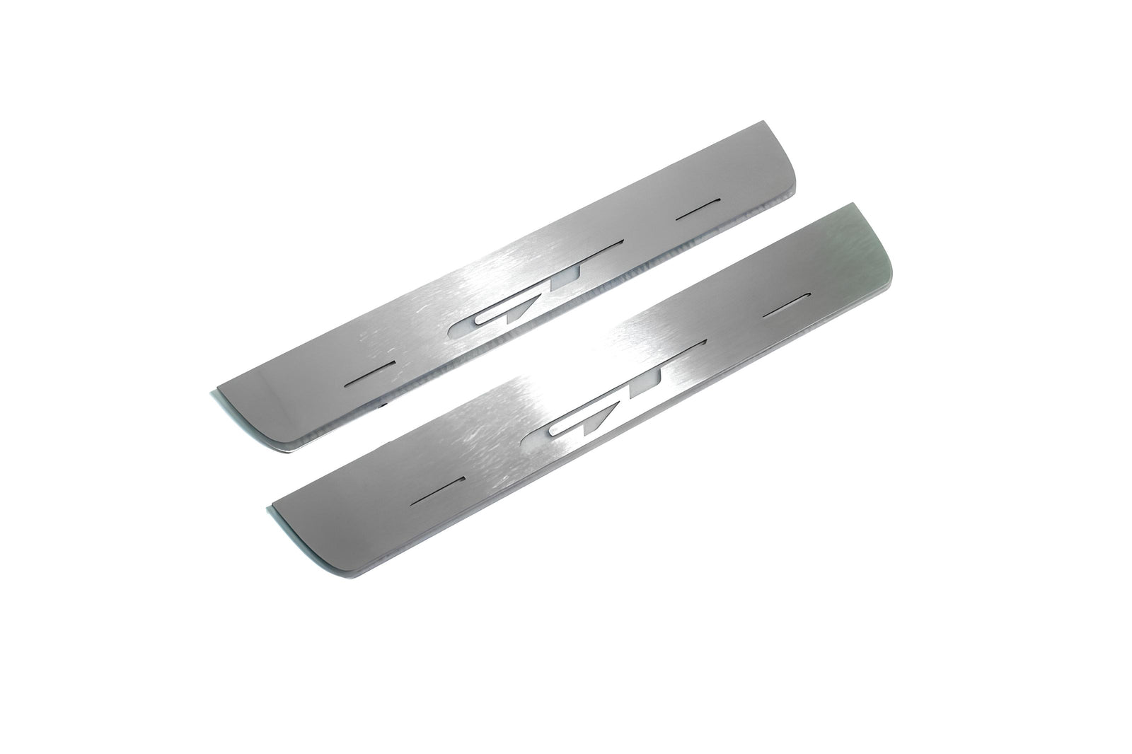 KIA Ceed II 2012+ LED door sill plates in stainless steel with GT logo
