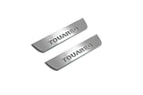 LED door sill plates for Volkswagen Touareg II 2010+ stainless steel with Touareg logo