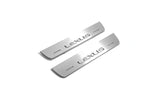 LED door sill plates stainless steel Lexus NX I 2014+ with Lexus logo
