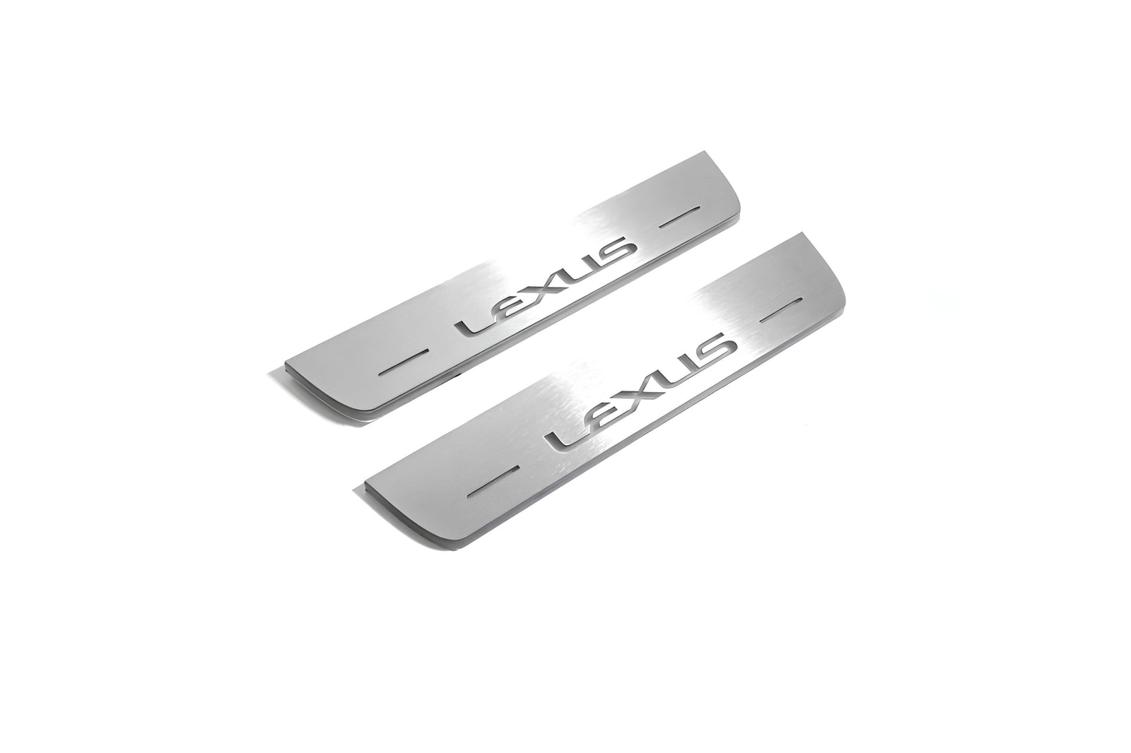 LED door sill plates stainless steel Lexus NX I 2014+ with Lexus logo