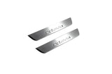Skoda Octavia II (A5) 2004+ LED door sill plates with Octavia logo