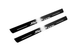 BMW X5 F15 2013+ illuminated entry guards in stainless steel with Sport Line logo
