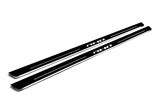 RAM 1500 V 2019+ stainless steel illuminated door sill protectors with RHO logo
