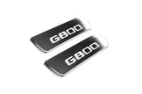 LED door sill plates Mercedes G-Class W464 2018+ in stainless steel with Brabus G800 logo