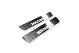 LED door sill plates Mercedes ML W166 2011+ stainless steel with Brabus logo