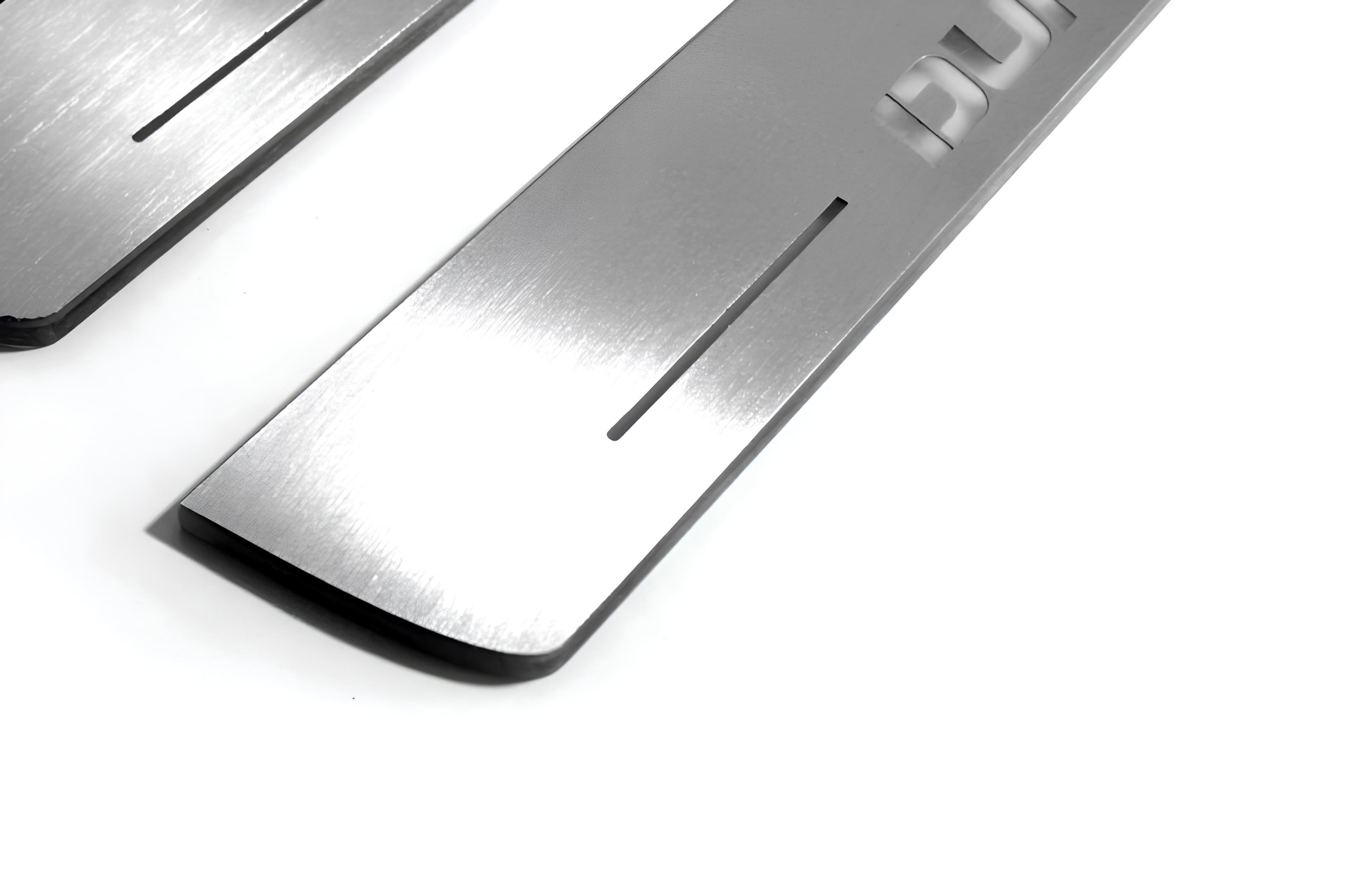 Illuminated LED Door Sill Tread Plates Dodge Durango III 2011+ With Durango Logo Dodge Led Door Sills opdesign