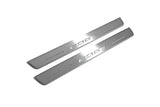 Ford Edge II 2015+ LED door sill plates stainless steel with Edge logo