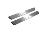 Infiniti QX60 I 2013+ LED door sill plates with Infiniti logo